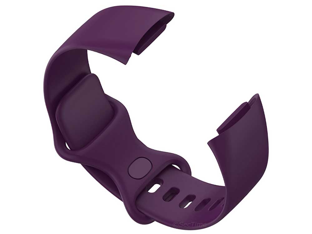 Replacement Silicone Watch Strap Band For Fitbit Charge 5 Purple - Small - 03