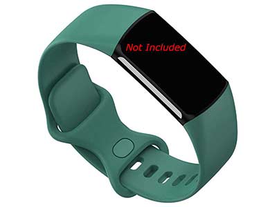 Replacement Silicone Watch Strap Band For Fitbit Charge 5 Green - Small