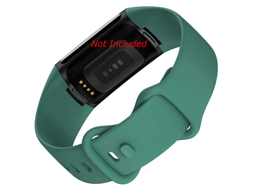 Replacement Silicone Watch Strap Band For Fitbit Charge 5 Green - Small - 02