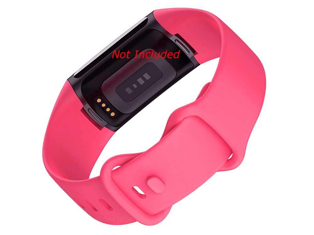 Replacement Silicone Watch Strap Band For Fitbit Charge 5 Pink - Small - 02