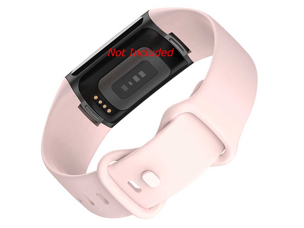 Replacement Silicone Watch Strap Band For Fitbit Charge 5 Powder Pink - Small - 02