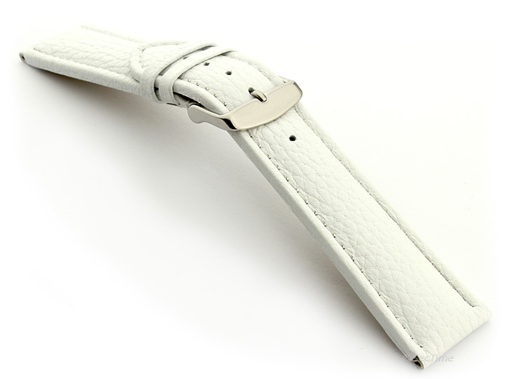 Extra Long Watch Band White with White Stitching Freiburg 02