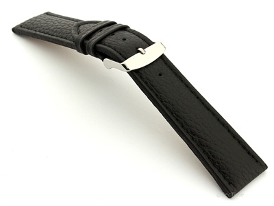 Extra Long Watch Band Freiburg  Black / Black 18mm