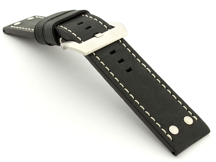 Watch Band Marina with Rivets fits Panerai Matte Black B2 02