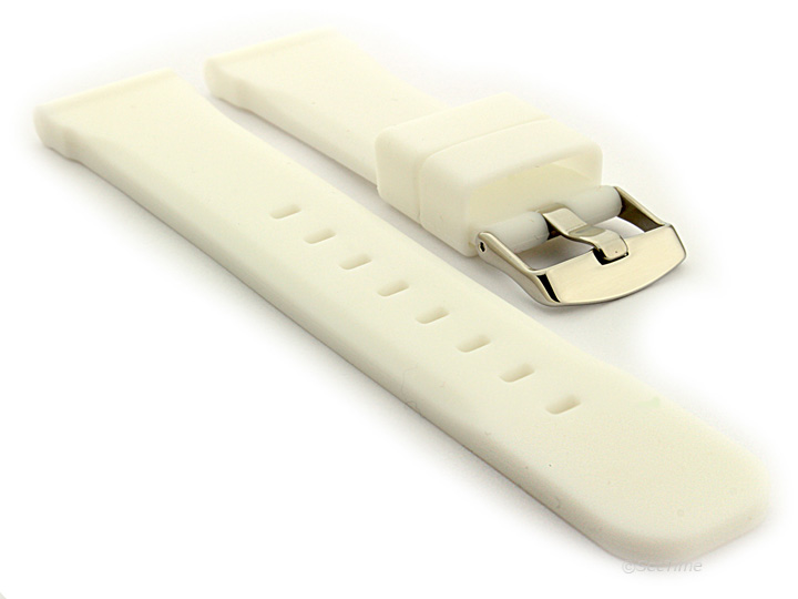 Silicone Watch Band White SN 01