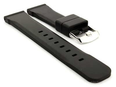 Silicone Watch Band Black SN 01