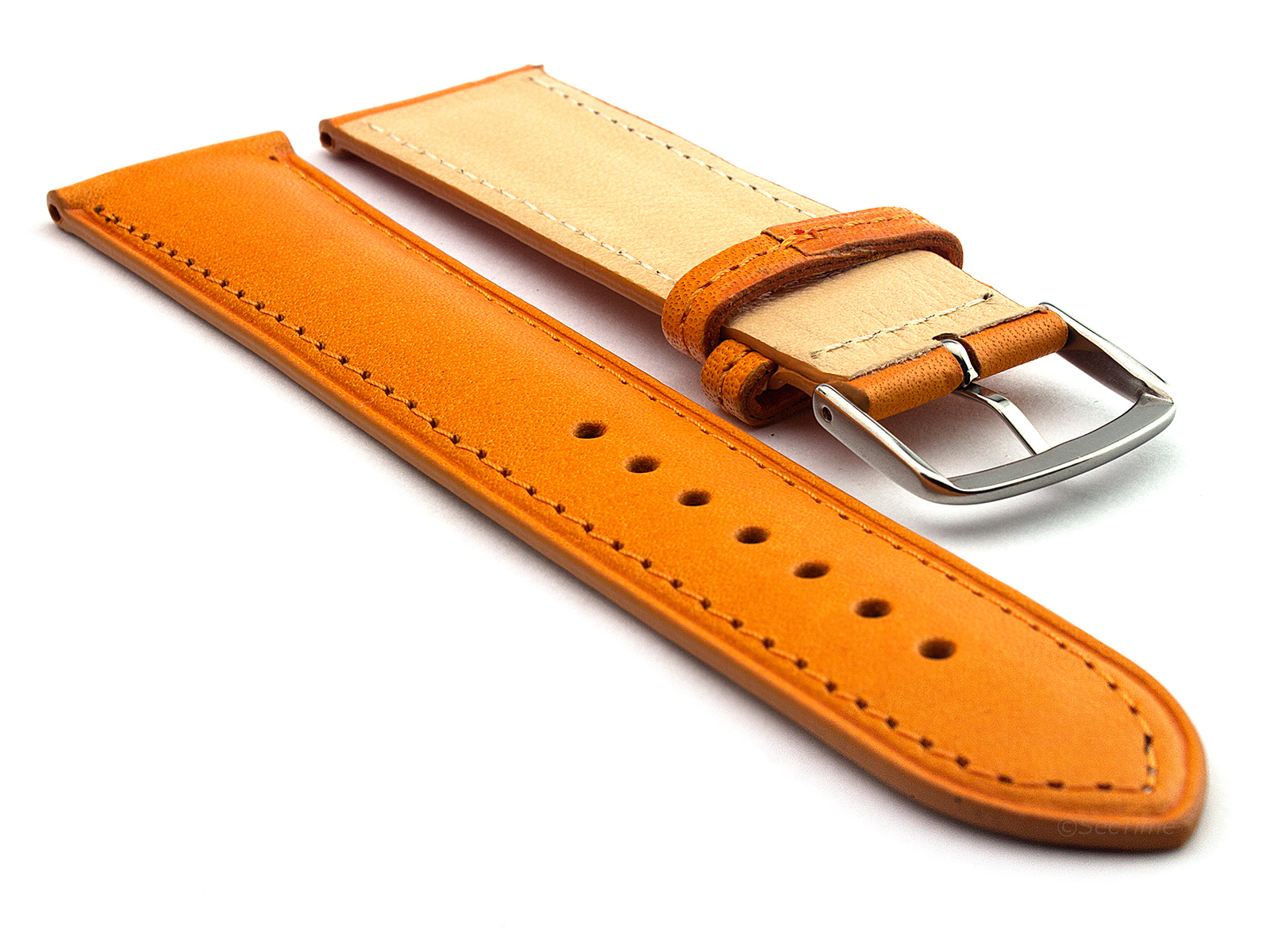 Orange leather sales watch band