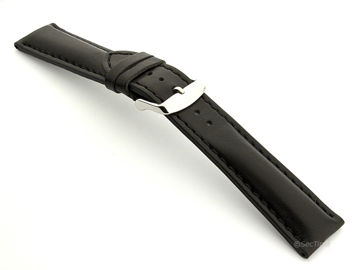 Breitling Watch Strap Black with Black Stitching BIO 02