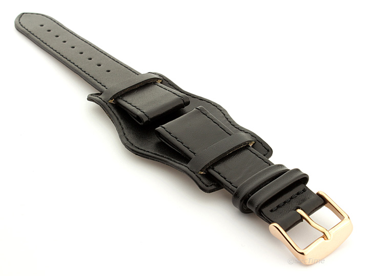 Bund Watch Strap with Wrist Pad Black 05 01