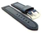 Panerai Style Waterpoof Leather Watch Strap CONSTANTINE Blue 20mm