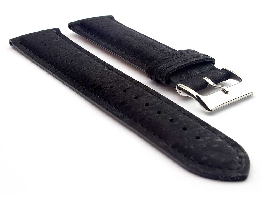 Real Cork Watch Strap Band Vegan - VIP Black 01