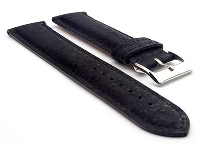 Real Cork Watch Strap Band Vegan - VIP Black 22mm