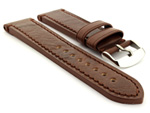 Leather Watch Strap Grand Catalonia Dark Brown 24mm