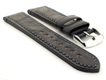 Leather Watch Strap Grand Catalonia Navy Blue 24mm