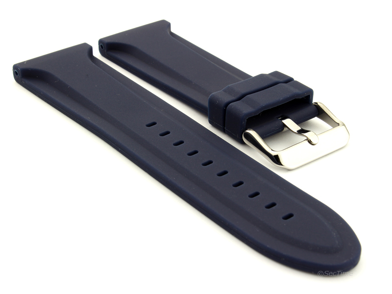 Silicone Rubber Watch Strap Jumbo Navy Blue 01