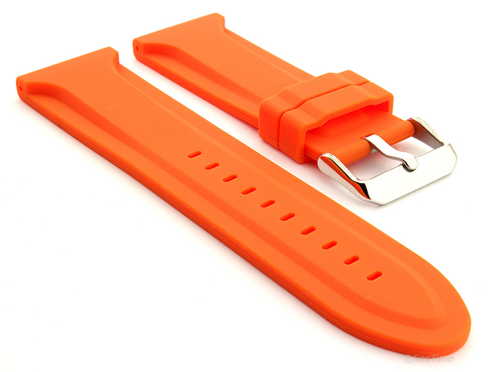 Silicone Rubber Watch Strap Jumbo Orange 01