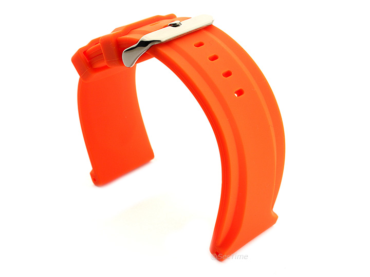 Silicone Rubber Watch Strap Jumbo Orange 02