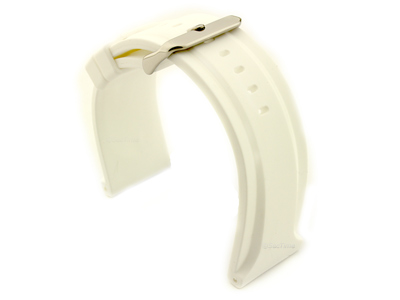 Silicone Watch Strap Jumbo Waterproof White 28mm