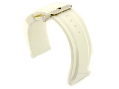 Silicone Watch Strap Jumbo Waterproof White 26mm