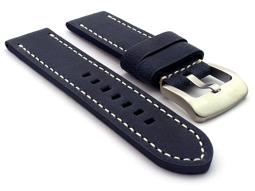 Watch Strap for Panerai Marina Matte Navy Blue 01