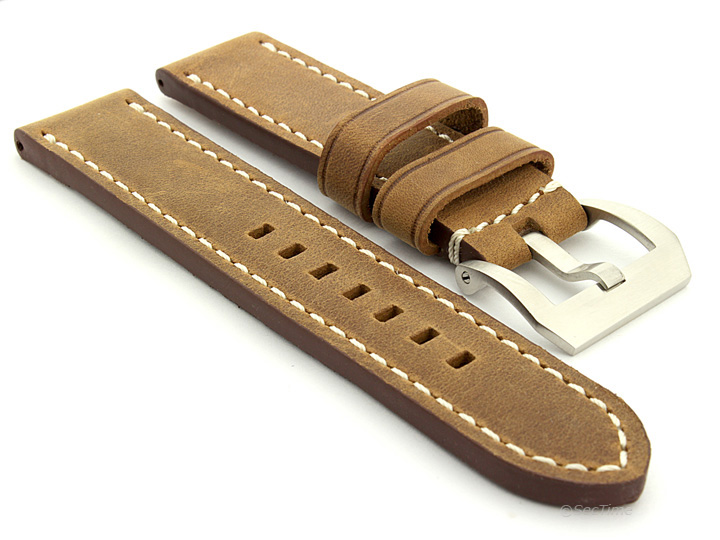 Watch Strap for Panerai Marina Matte Brown B201