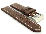 Leather Watch Strap Marina Brown 20mm
