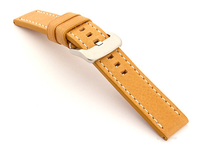 Leather Watch Strap Marina Brown (Tan) 20mm