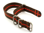 Nato Watch Strap CS Brown/Orange 20mm