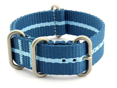 Nato Watch Strap CS Blue/L.Blue 22mm