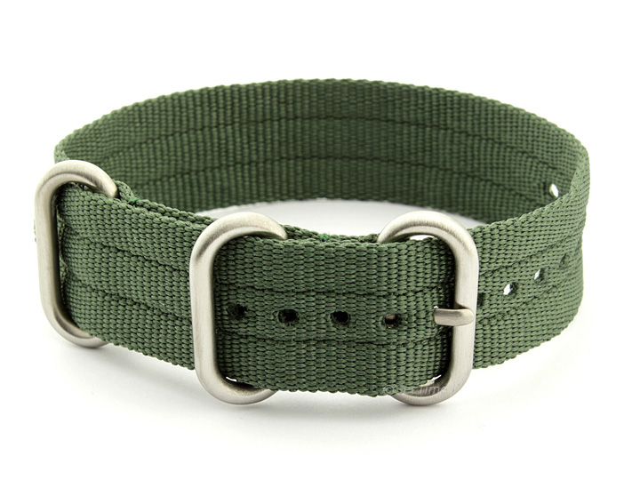 One-Piece Nato Watch Strap Green 01