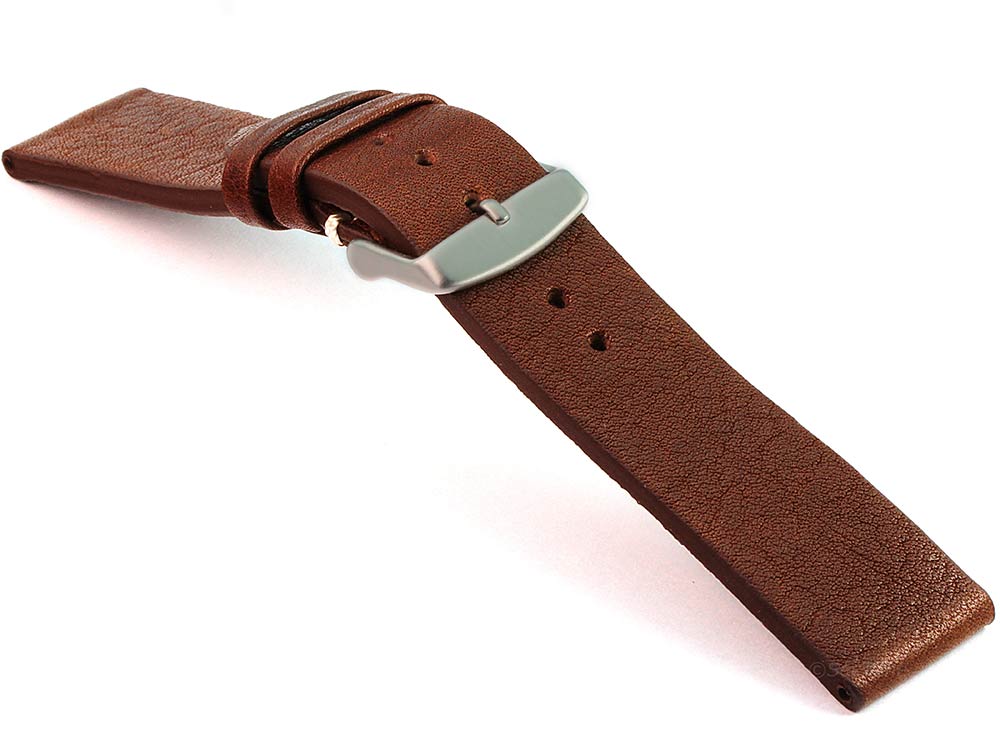 Genuine Leather Watch Strap Band Prague Dark Brown 03