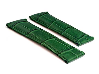 Genuine Leather Watch Strap Compatible with Rolex Daytona Green 20mm/16mm