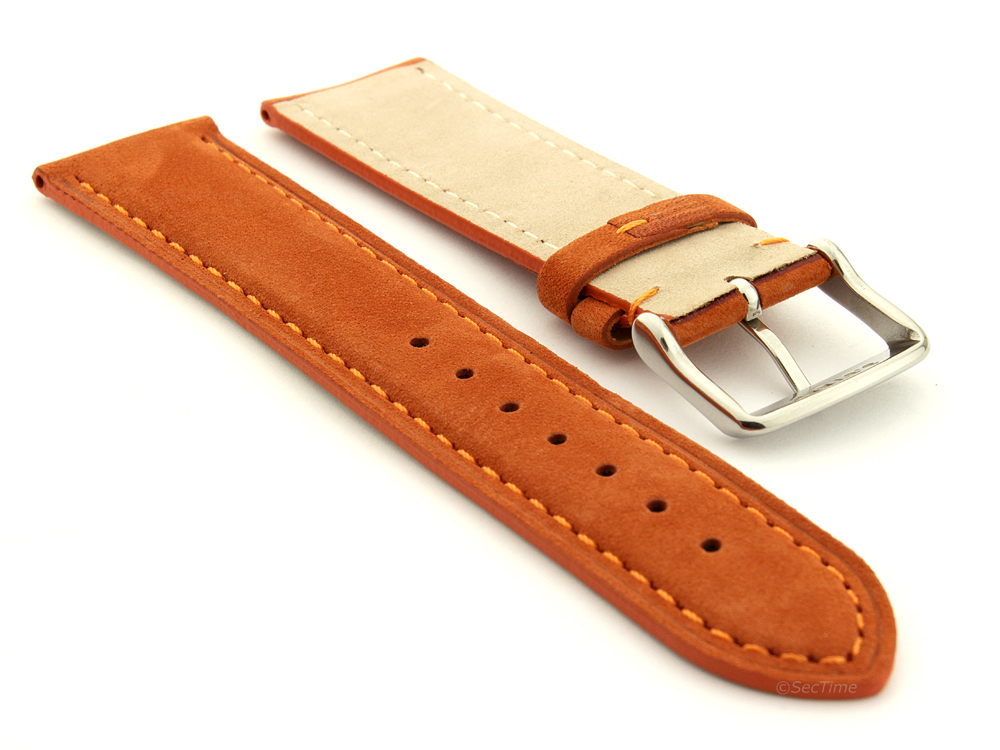 Suede Genuine Leather Wristwatch Band Strap Teacher 18mm