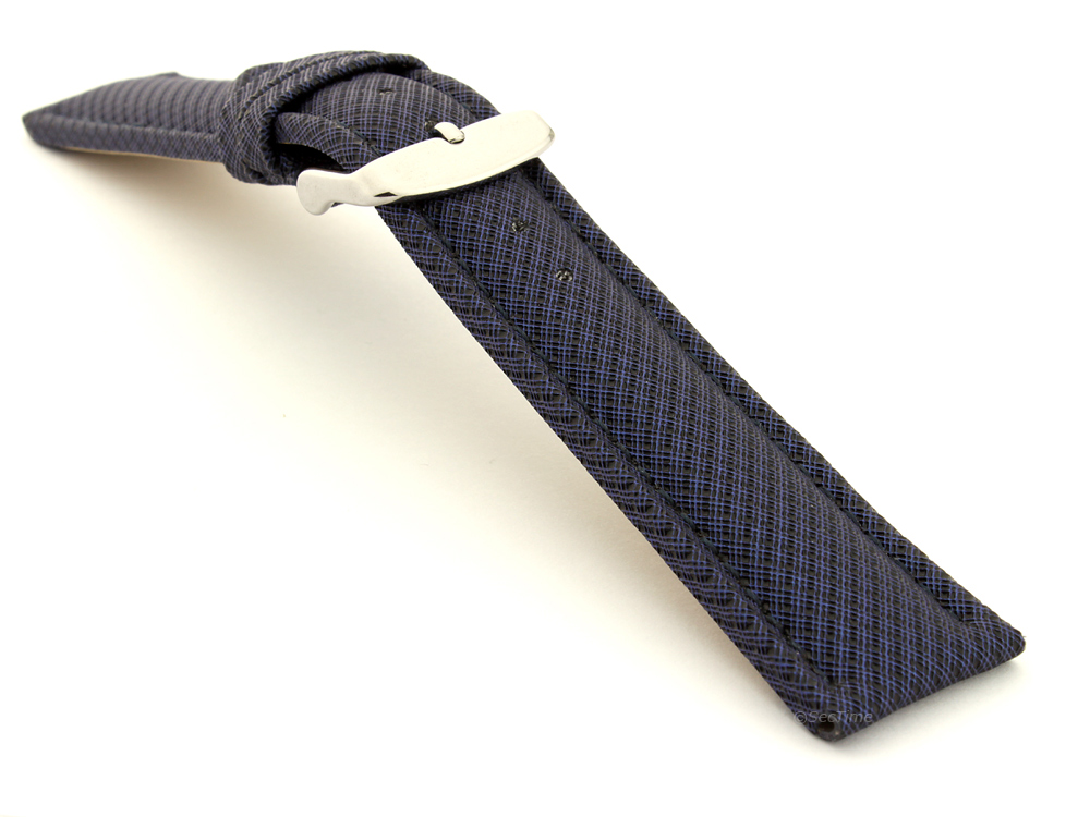 Synthetic Waterproof Watch Strap Toulon Blue 03