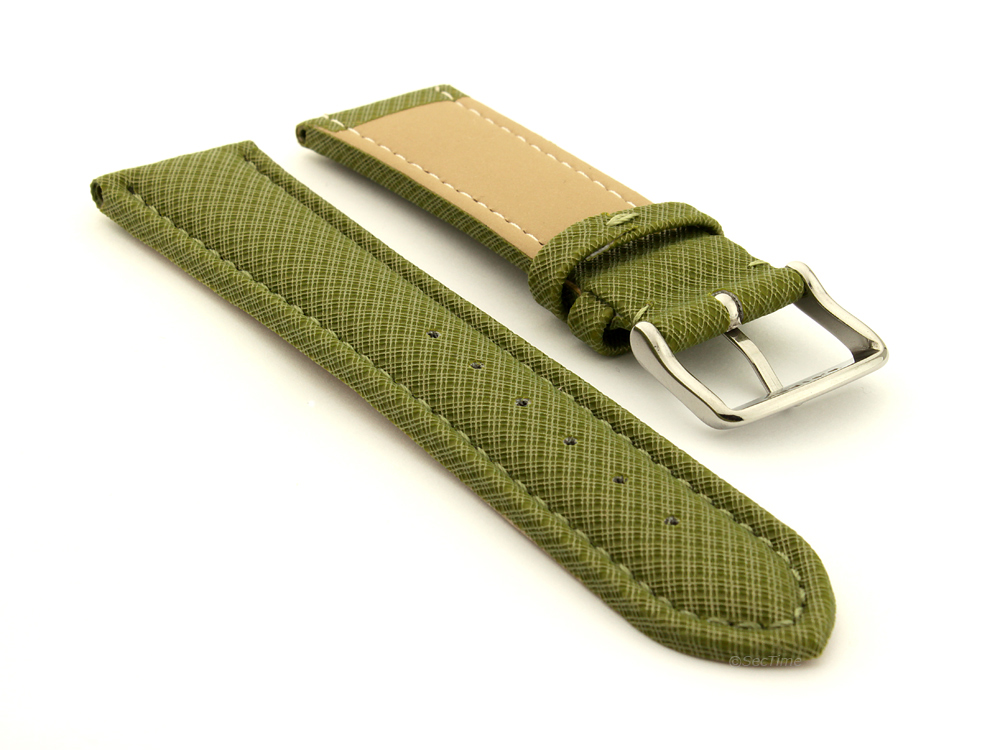 Synthetic Waterproof Watch Strap Toulon Green 02