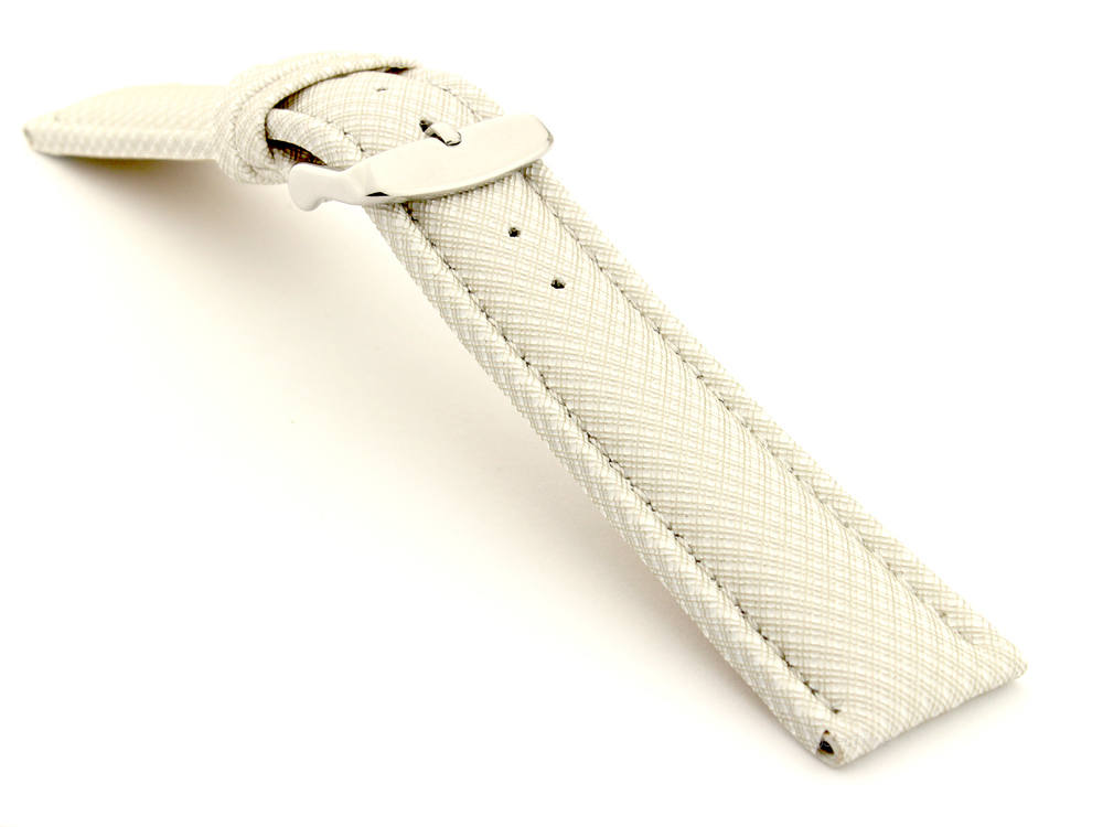 Synthetic Waterproof Watch Strap Toulon White 03