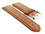 Leather Watch Strap Twister Brown / Brown 20mm