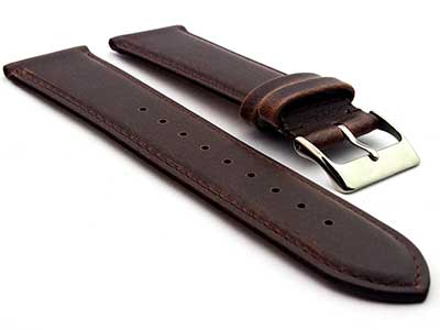 Real Corn Watch Strap Band Vegan SM Dark Brown 22mm