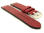 Genuine Leather Watch Strap Vintage Paris Red 20mm