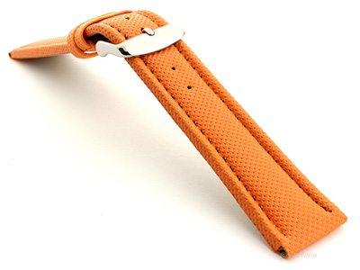 Polyurethane Waterproof Watch Strap Orange 20mm