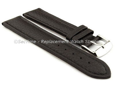 Watch Strap Band Freiburg RM Genuine Leather 28mm Black/Black