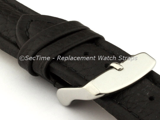 Watch Strap Band Freiburg RM Genuine Leather 18mm Black/Black