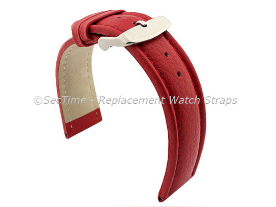 Watch Strap Band Freiburg RM Genuine Leather 18mm Red/Red