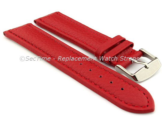 Watch Strap Band Freiburg RM Genuine Leather 24mm Red/Red