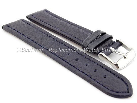 Watch Strap Band Freiburg RM Genuine Leather 22mm Navy Blue/Blue