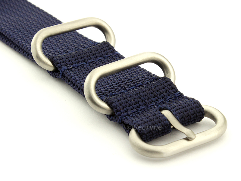 NATO Nylon Watch Strap / Band Strong Heavy Duty (4/5 rings) Military 18mm