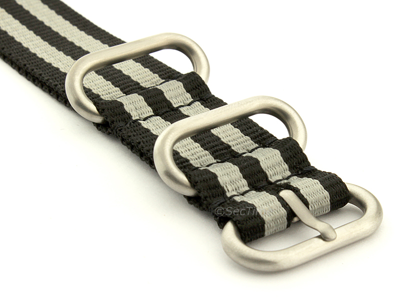 NATO Nylon Watch Strap / Band Strong Heavy Duty (4/5 rings) Military 18mm