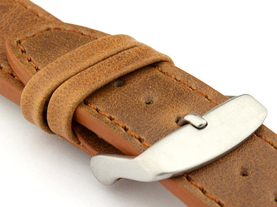 Genuine Leather Watch Strap PILOT fits IWC Brown 18mm