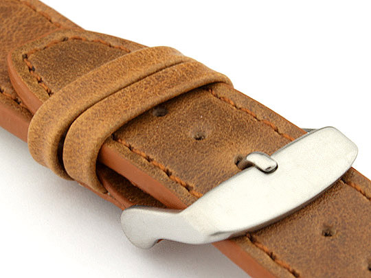 Genuine Leather Watch Strap PILOT fits IWC Brown 22mm