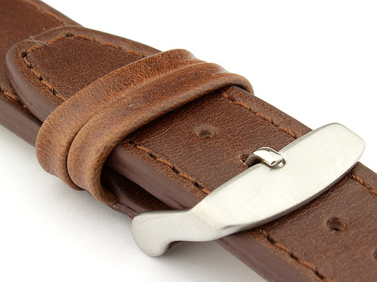 Genuine Leather Watch Strap PILOT fits IWC Dark Brown 18mm